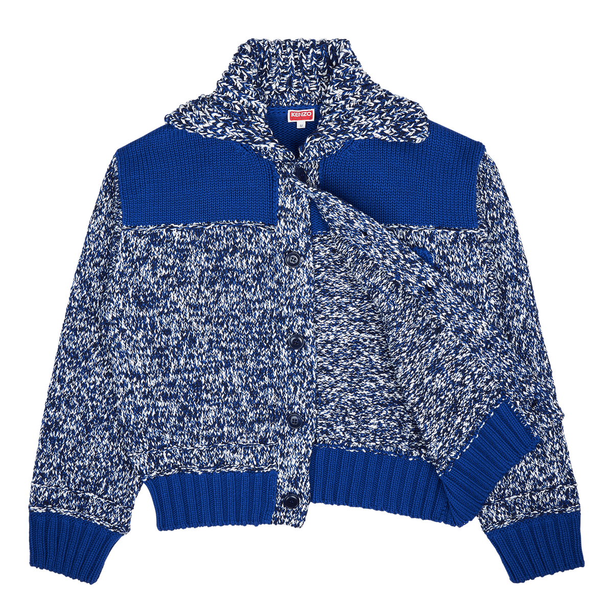 Cardigan Kenzo Paris 3d Midnight Blue