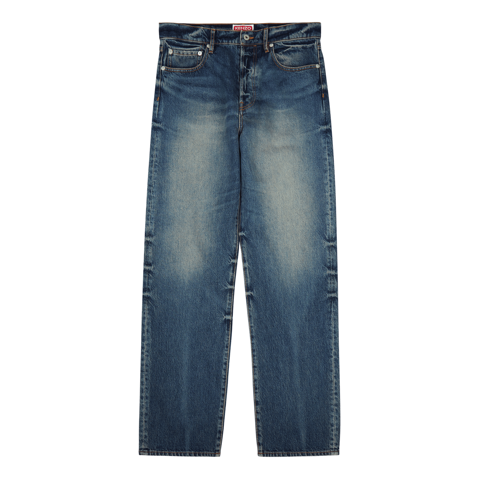 Denim Pants Medium Stone Blue Denim