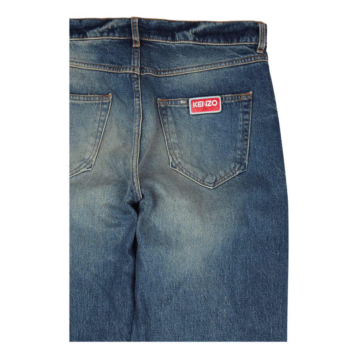 Denim Pants Medium Stone Blue Denim