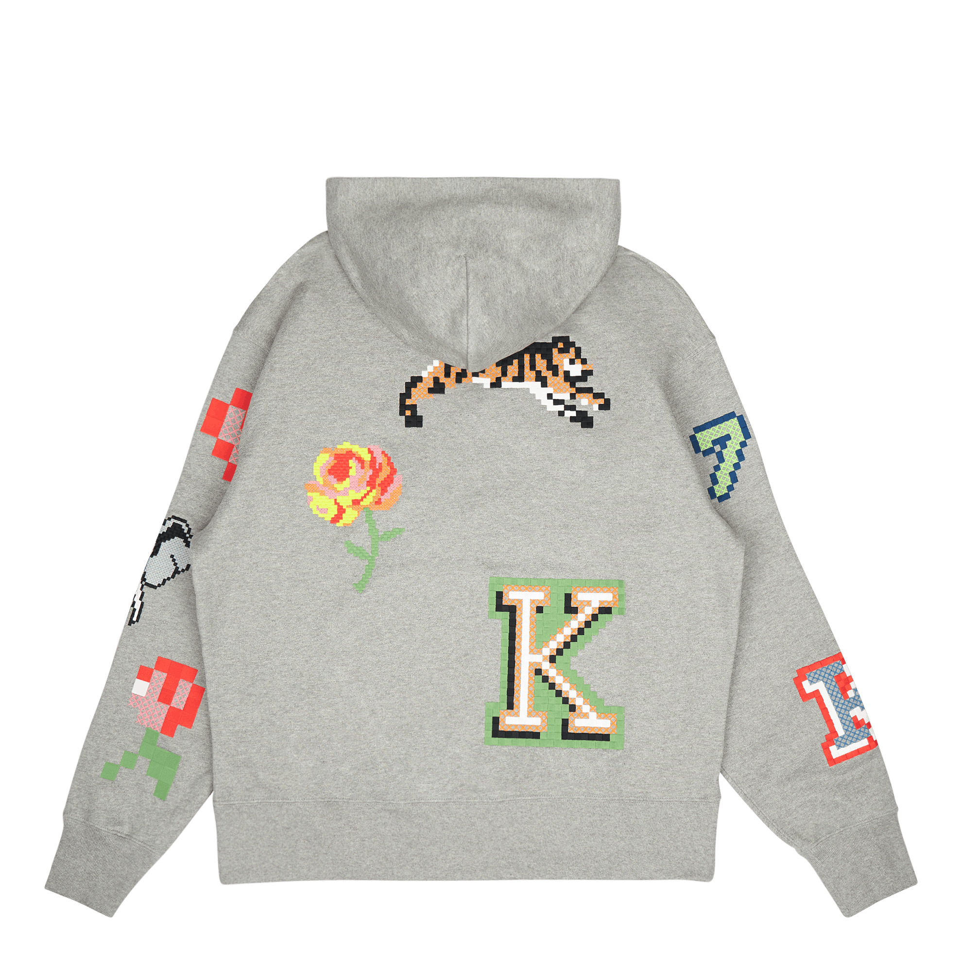 Sweat Kenzo Pixel Pearl Grey