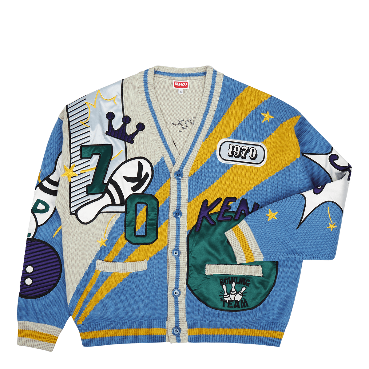 Cardigan Bowling Elephant Cyan