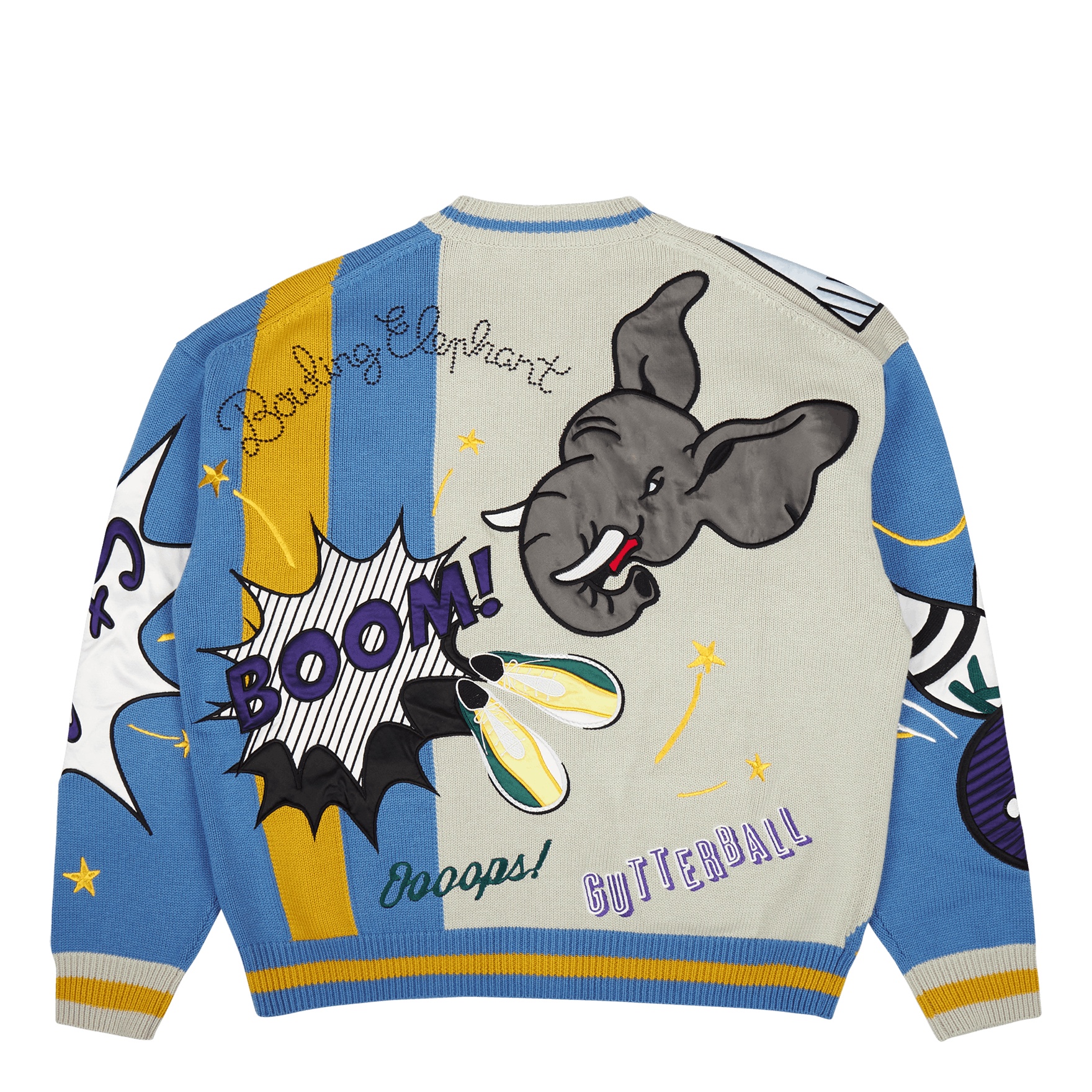 Cardigan Bowling Elephant Cyan