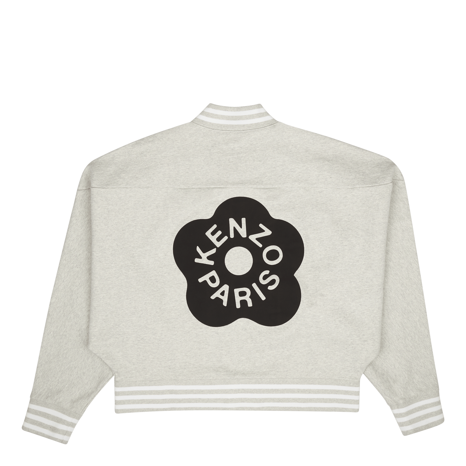 Zip Up Sweatshirt Boke Flower  Pale Grey