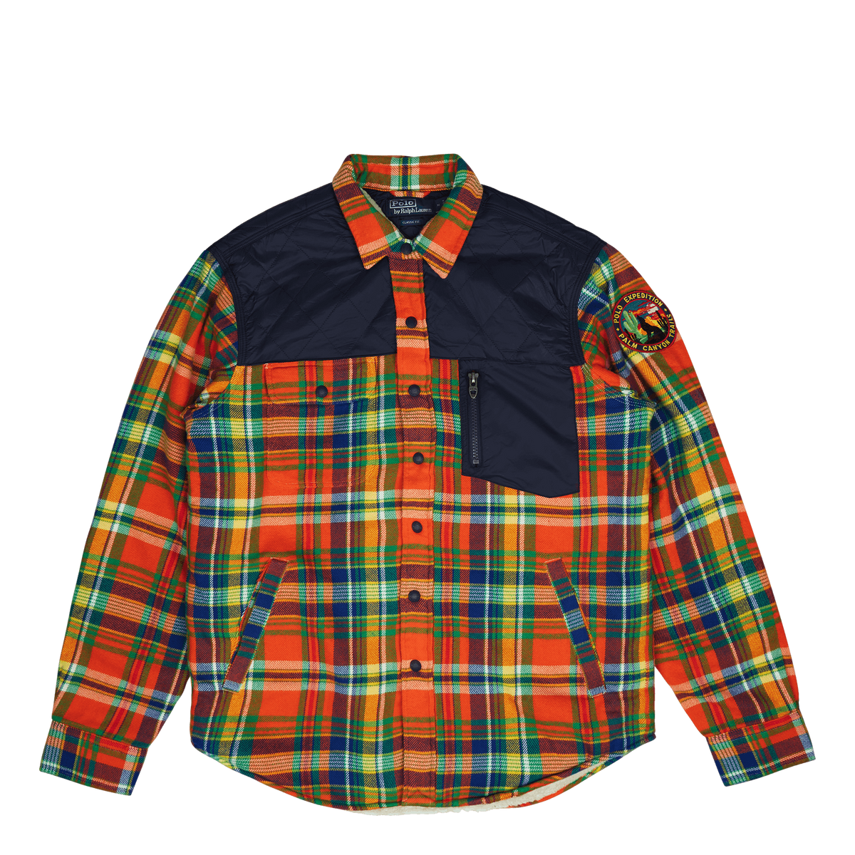 Outdoor Flannel-teck 5870 Orange/royal Multi