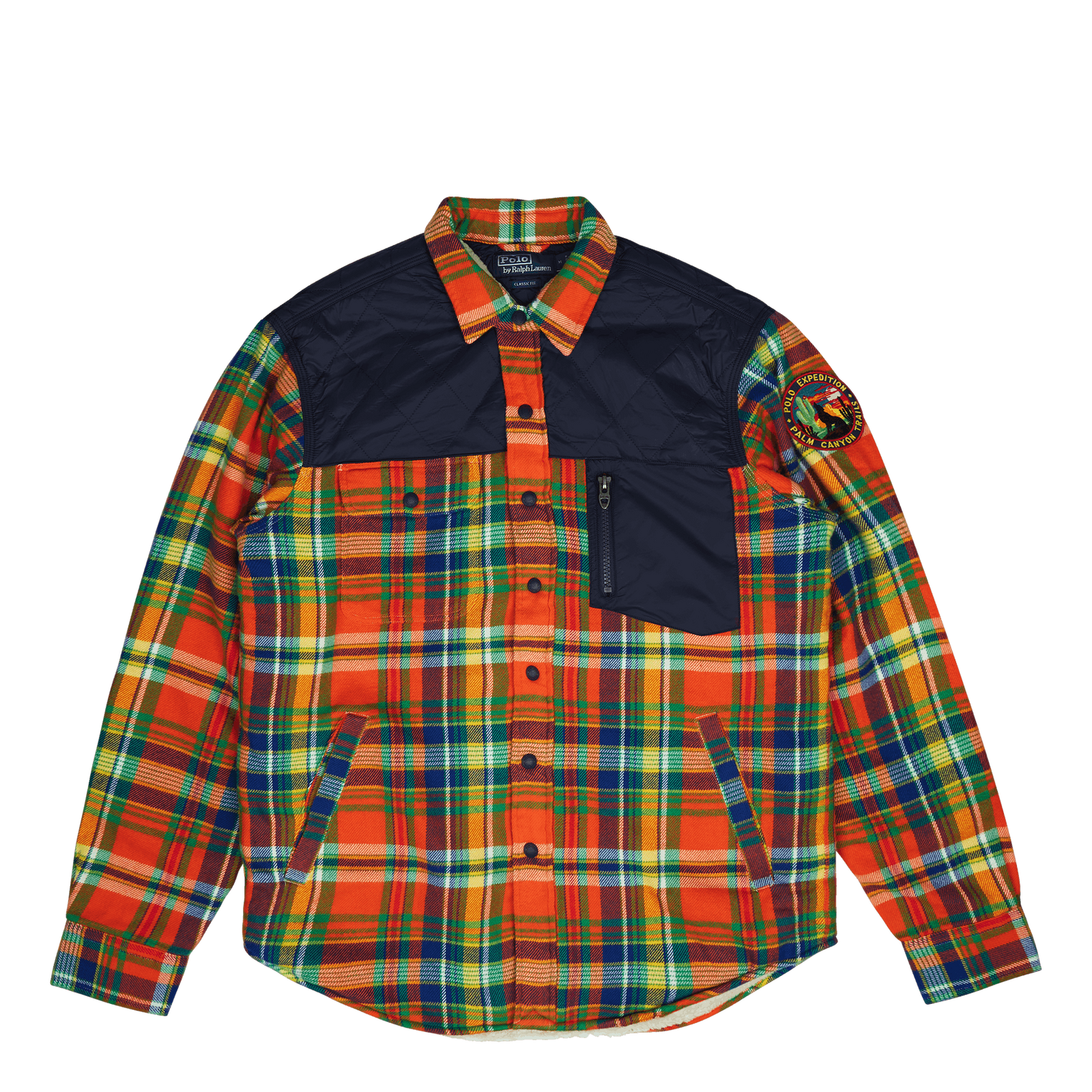 Outdoor Flannel-teck 5870 Orange/royal Multi