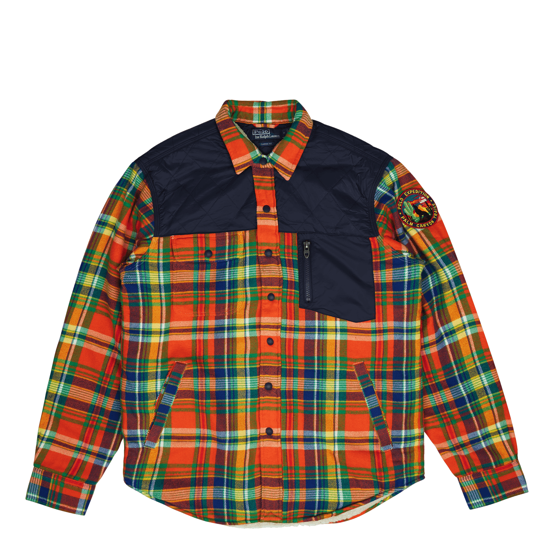 Outdoor Flannel-teck 5870 Orange/royal Multi