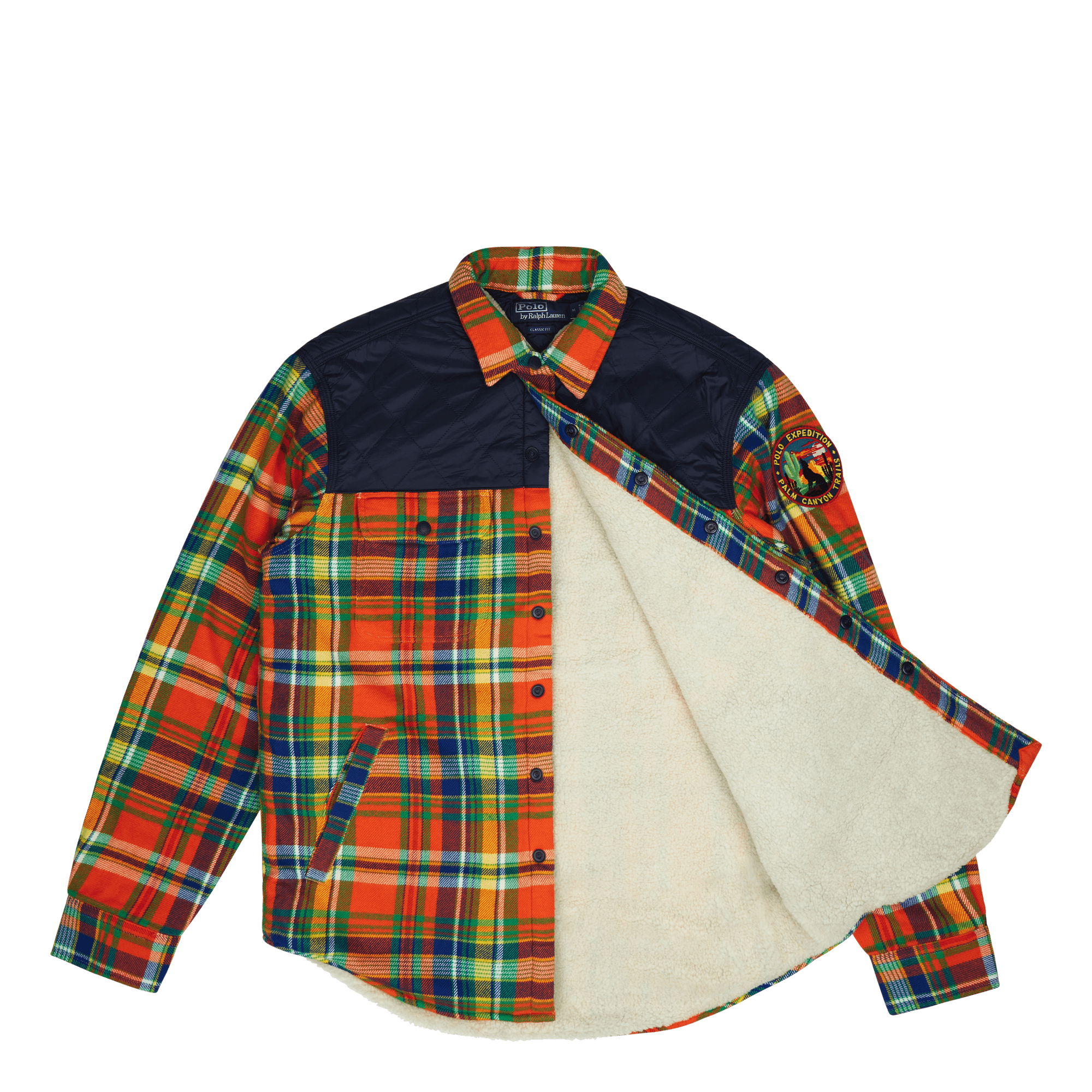 Outdoor Flannel-teck 5870 Orange/royal Multi