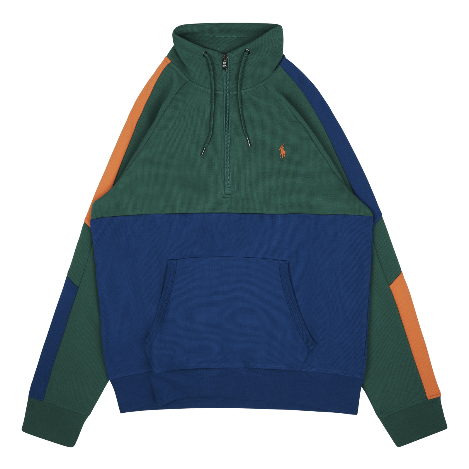 Double-Knit Mesh Sweatshirt Primary Green Multi