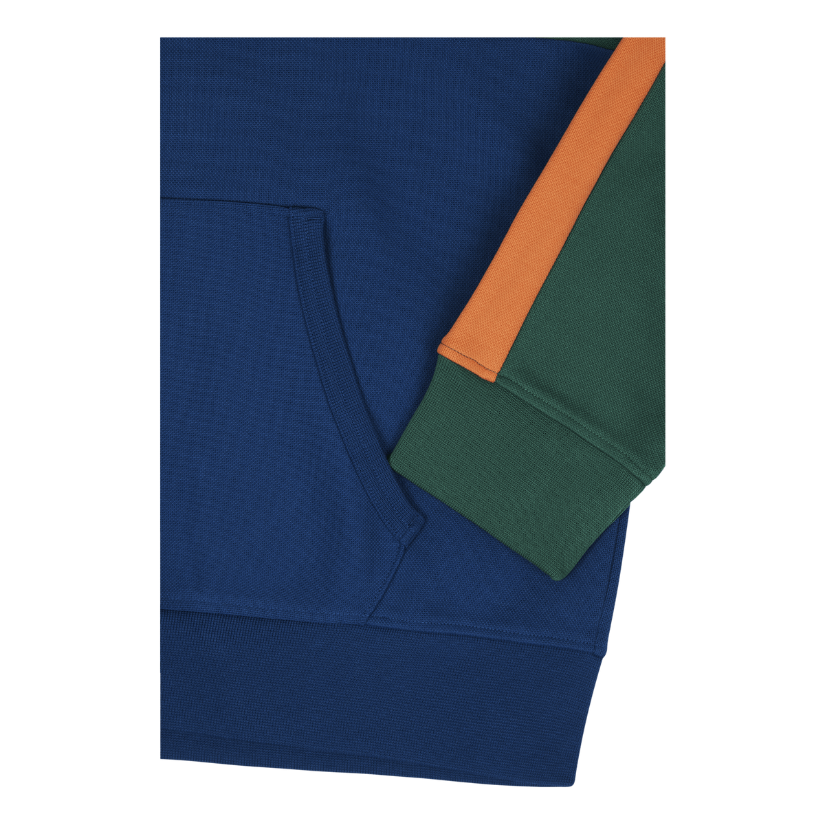 Double-Knit Mesh Sweatshirt Primary Green Multi