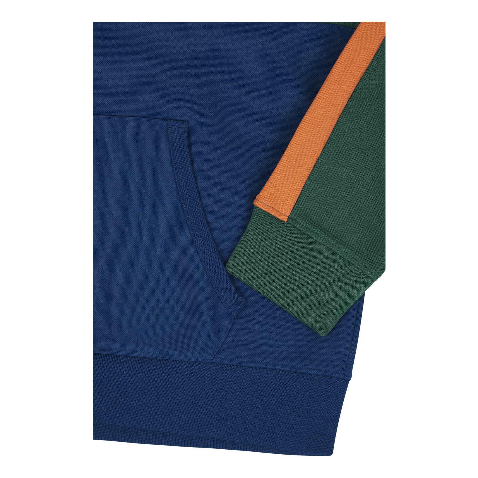 Double-Knit Mesh Sweatshirt Primary Green Multi