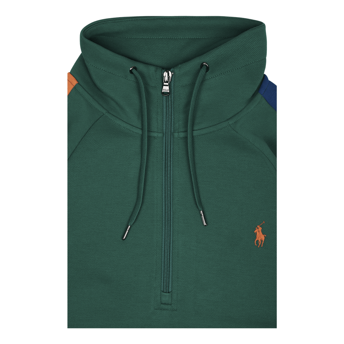 Double-Knit Mesh Sweatshirt Primary Green Multi