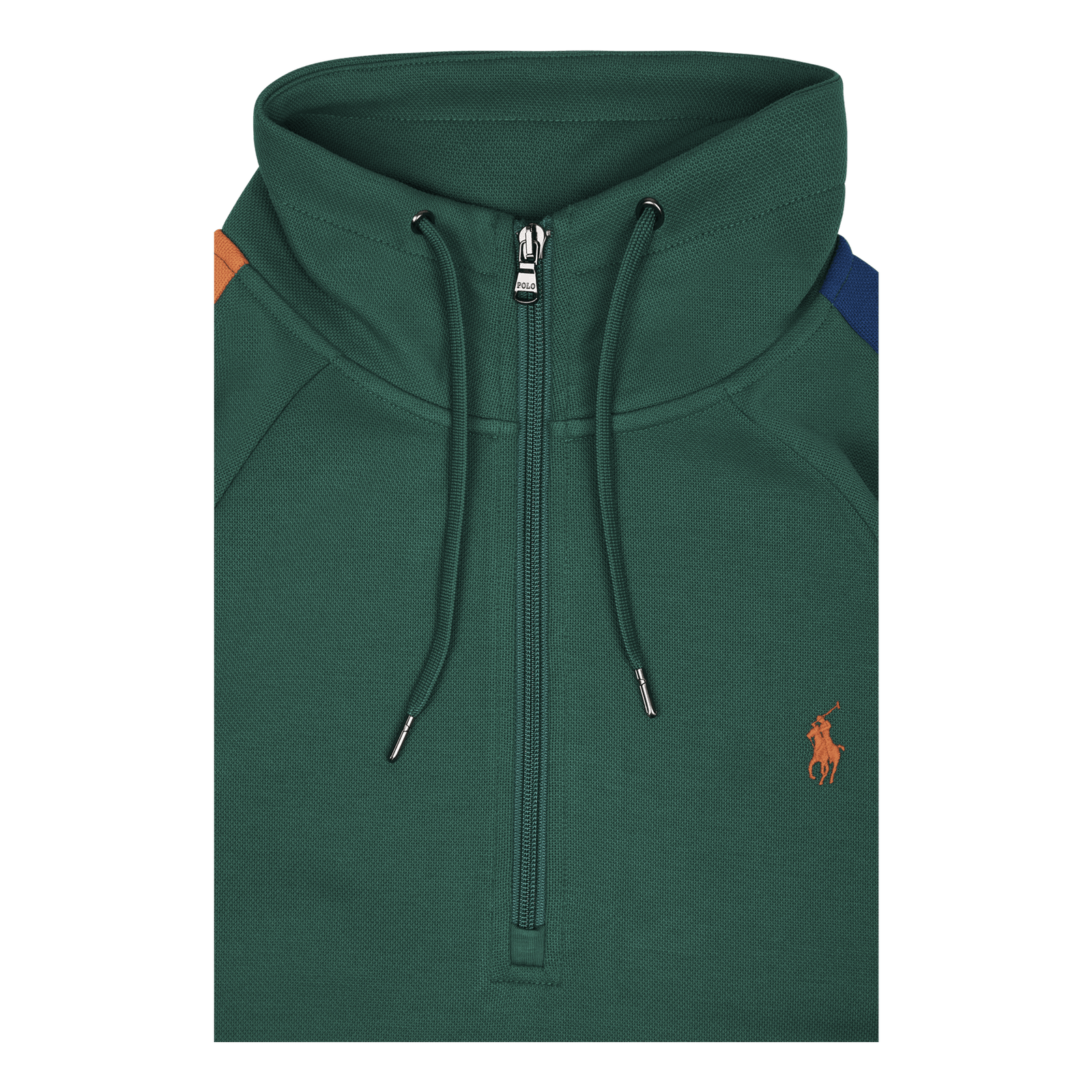 Double-Knit Mesh Sweatshirt Primary Green Multi