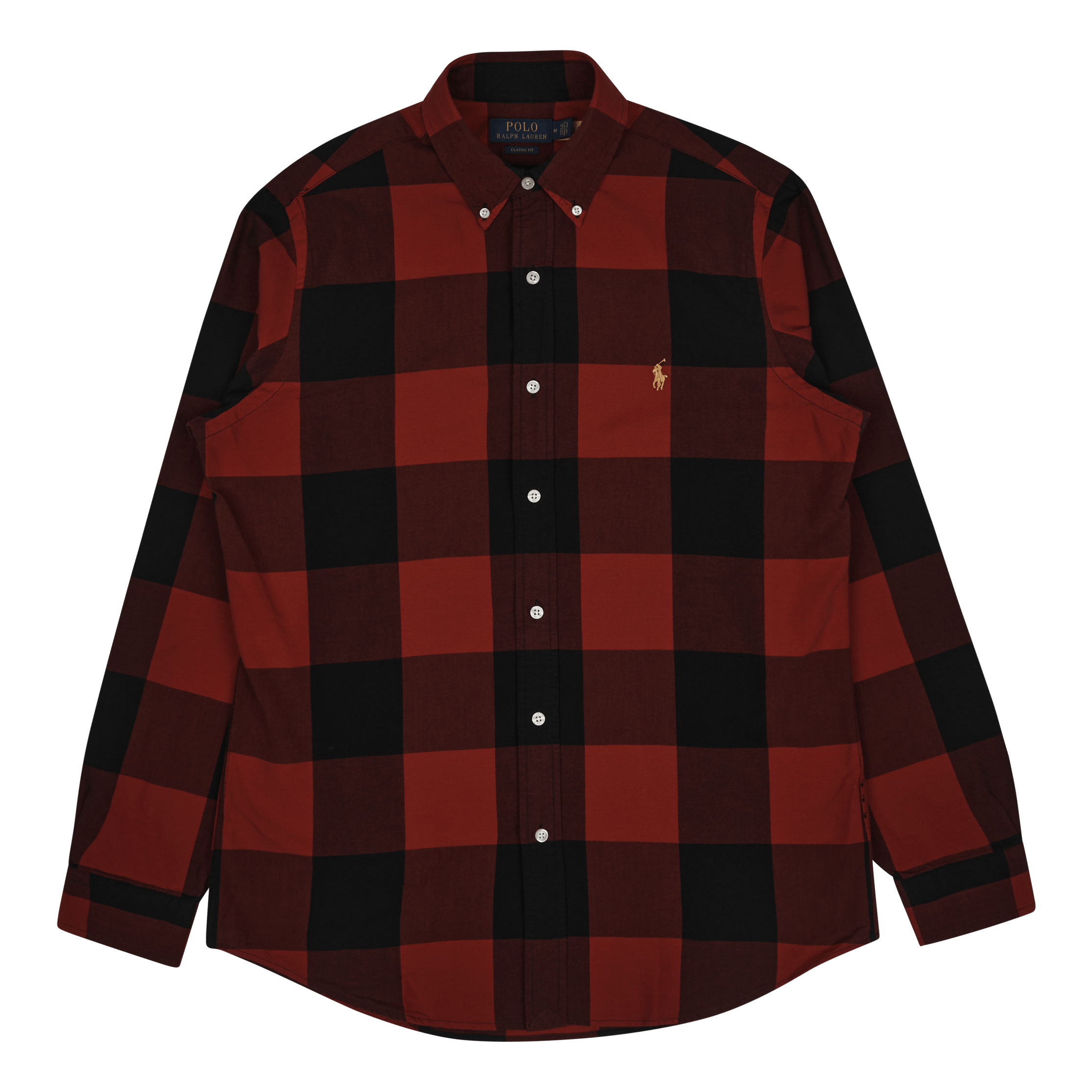 Polo Ralph Lauren Classic Fit Oxford Shirt Red Black Caliroots