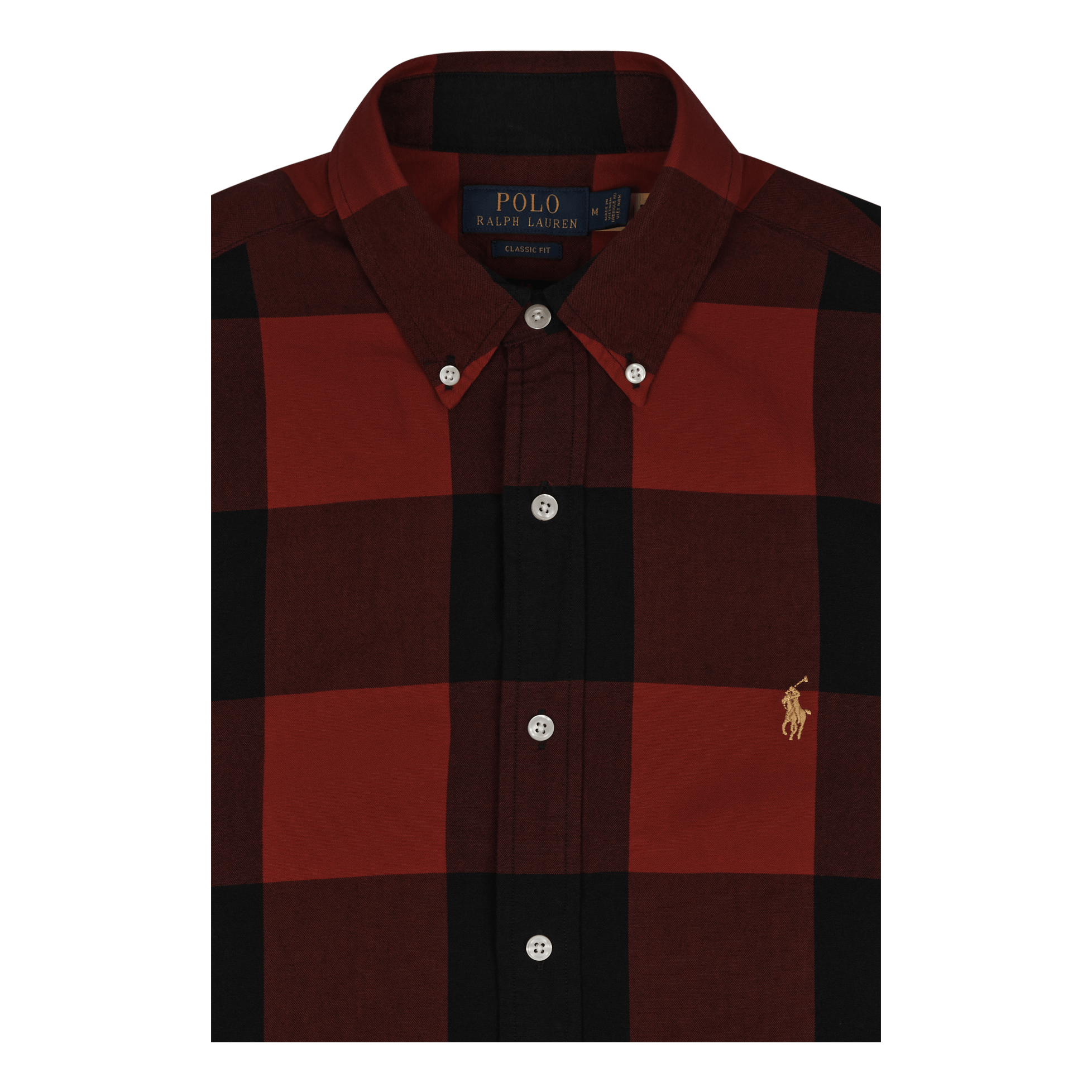 Classic Fit Oxford Shirt Red/Black
