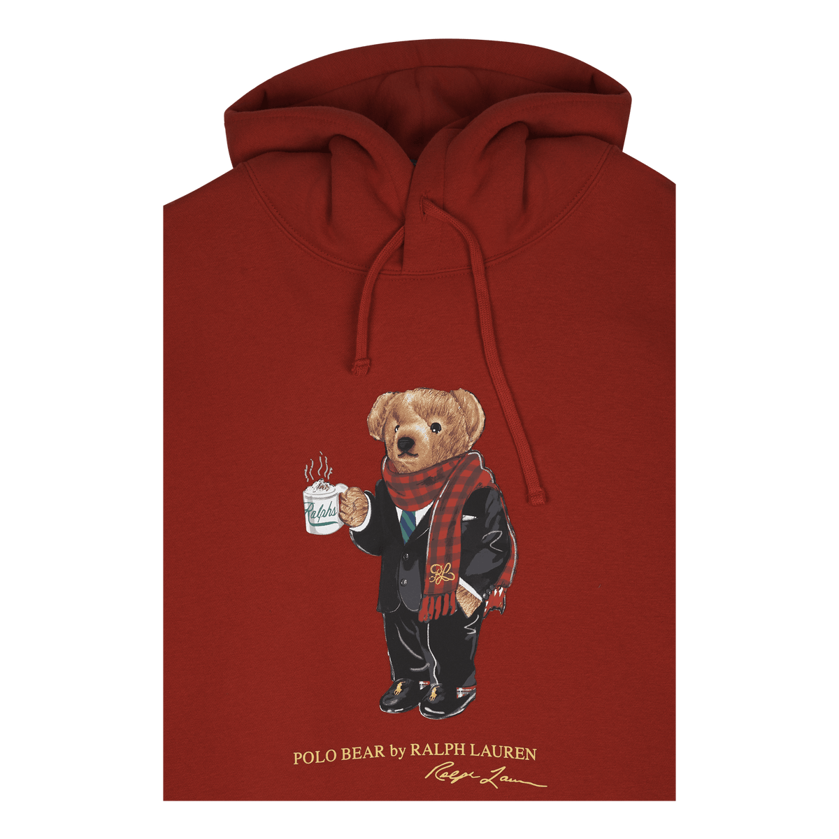 Lunar New Year Polo Bear Hoodie RL 2000 Red