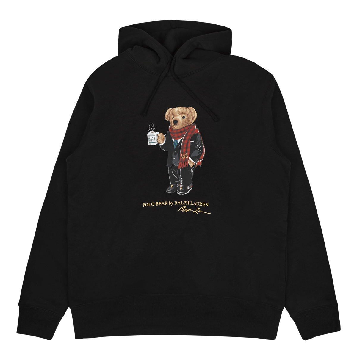 Lunar New Year Polo Bear Hoodie Polo Black