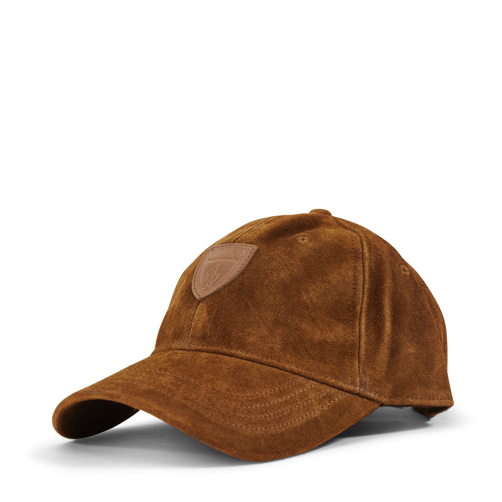 Roughout Suede Ball Cap Smith Brown