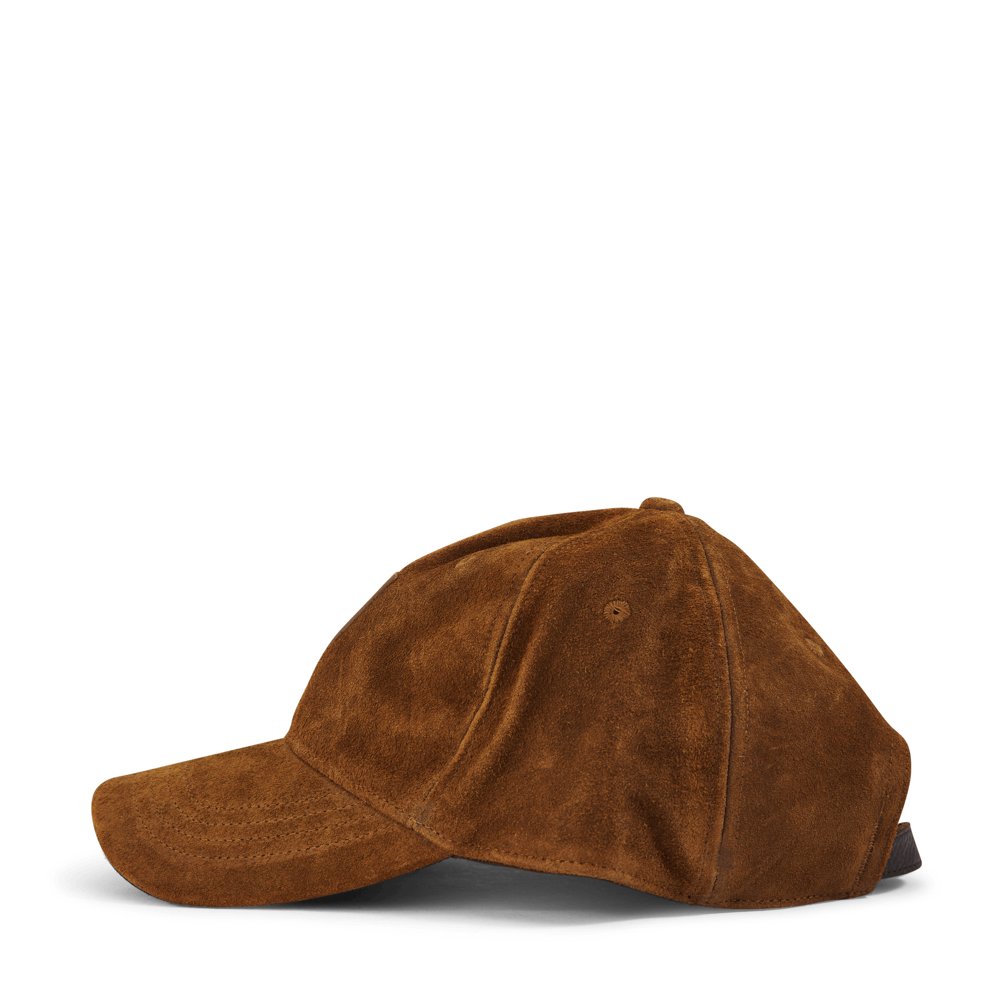 Roughout Suede Ball Cap Smith Brown