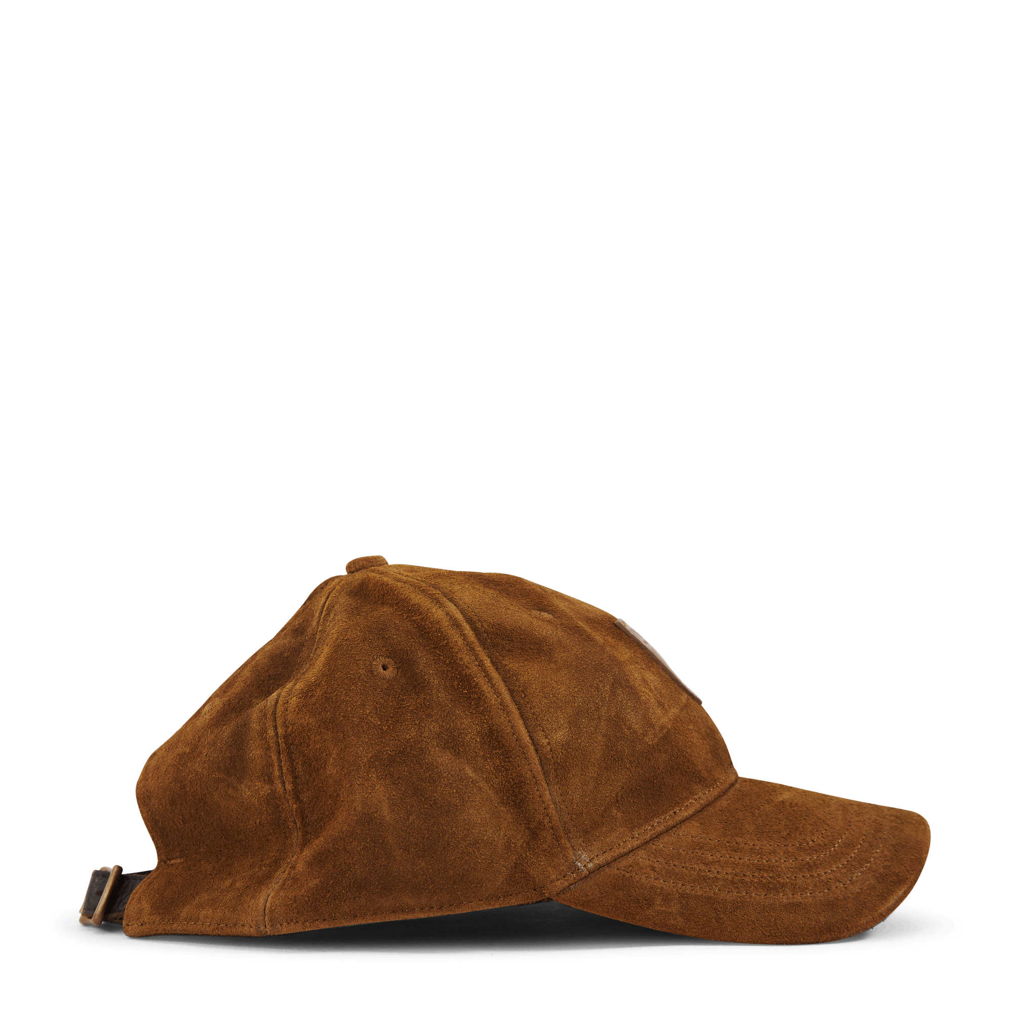 Roughout Suede Ball Cap Smith Brown