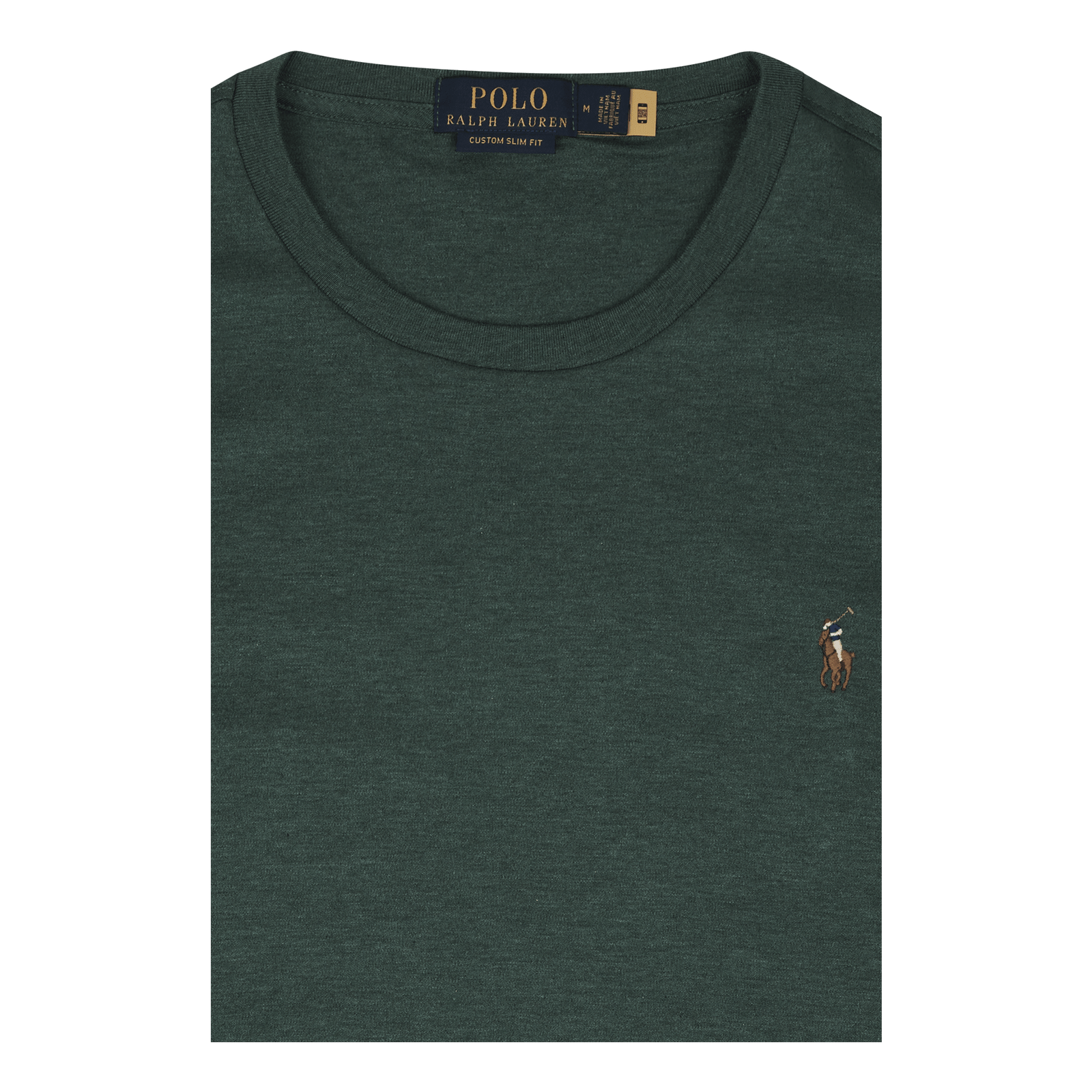 Custom Slim Fit Soft Cotton T-Shirt Verano Green Heather