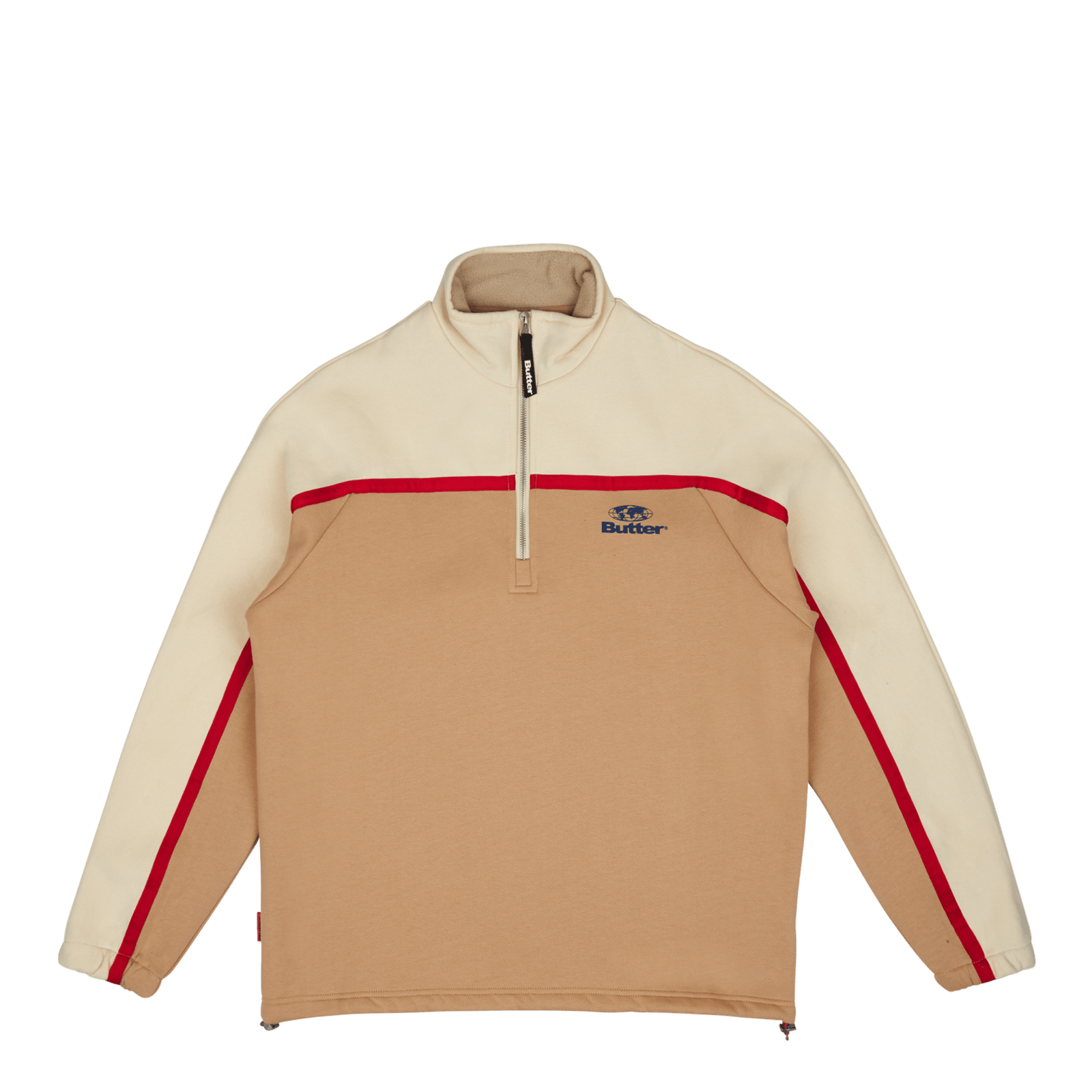 Northcliffe 1/4 Zip Pullover Cream/tan