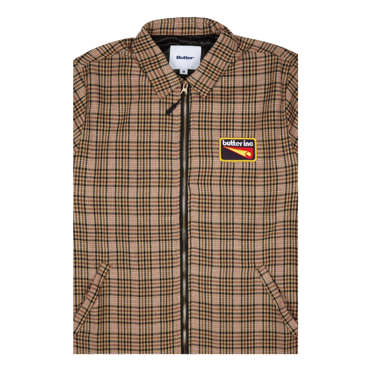 Roller Zip Jacket Tan/brown/pink