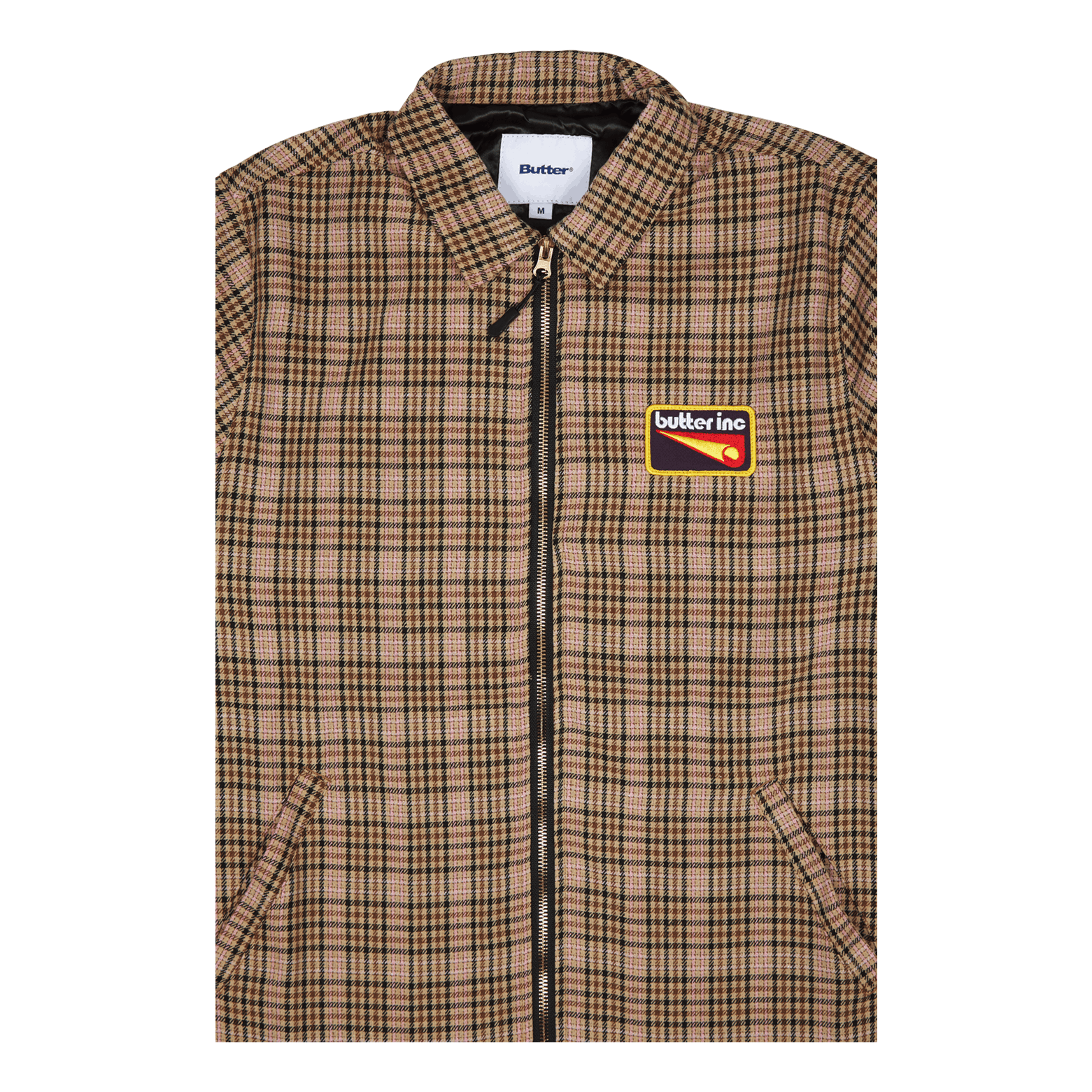 Roller Zip Jacket Tan/brown/pink