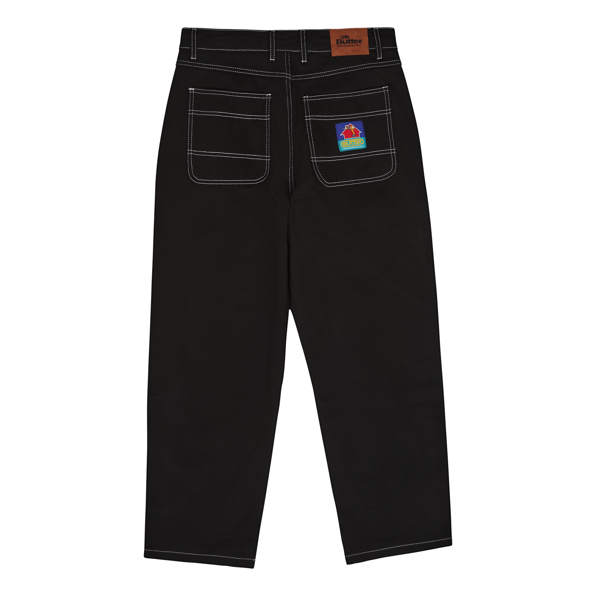 Double Knee Pants Black