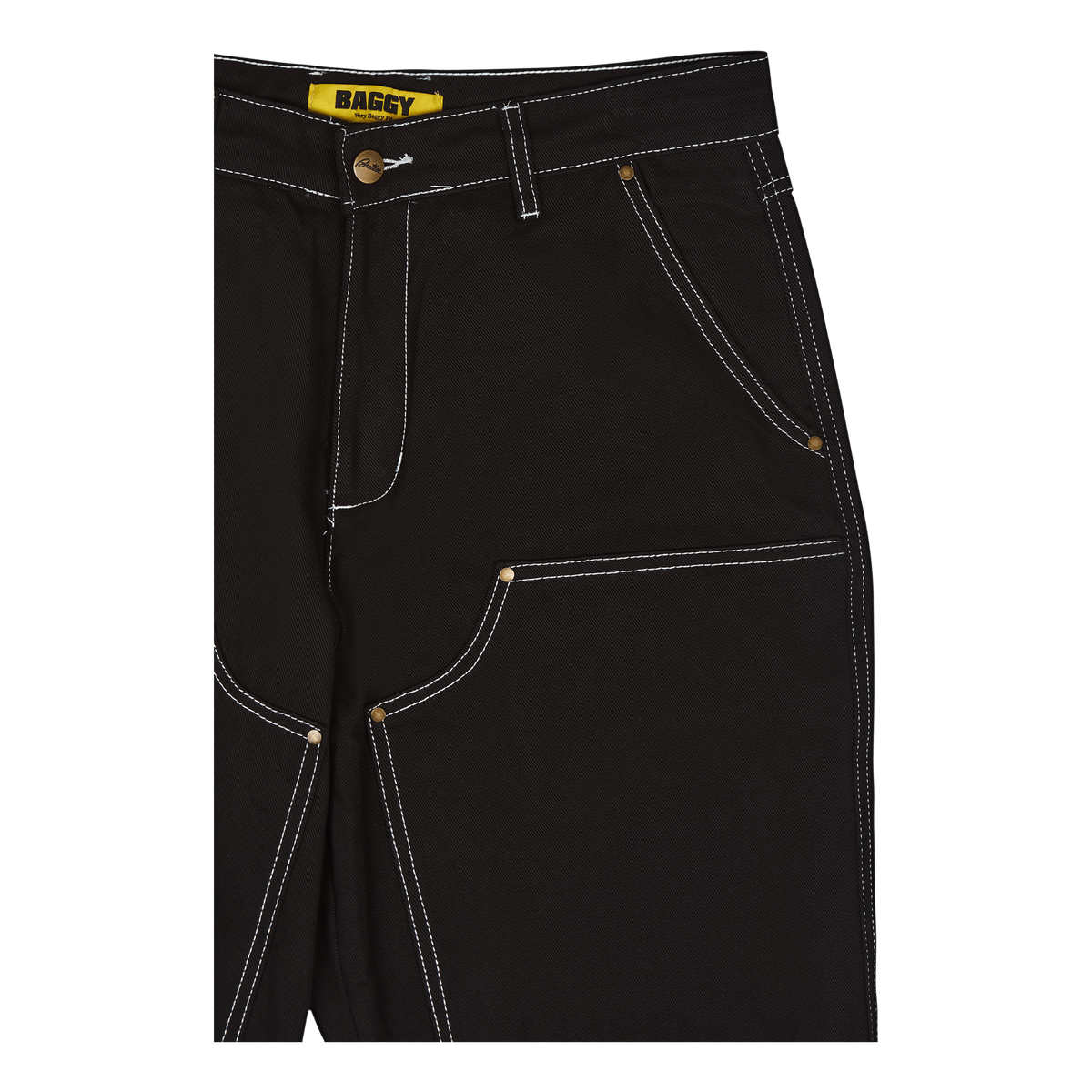 Double Knee Pants Black