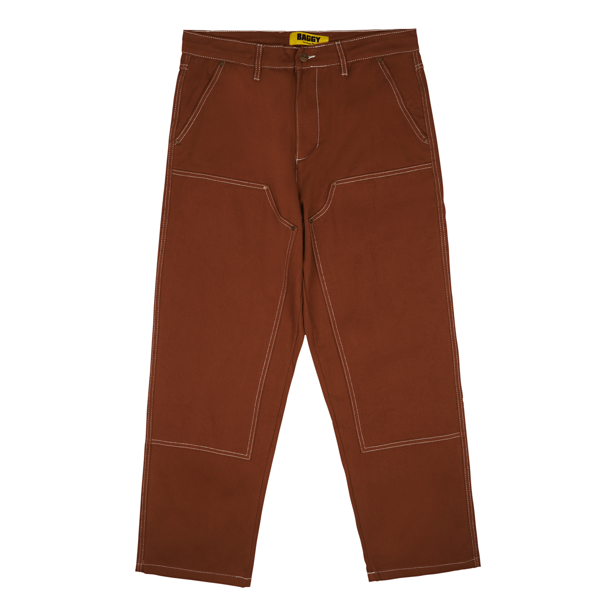 Double Knee Pants Brown