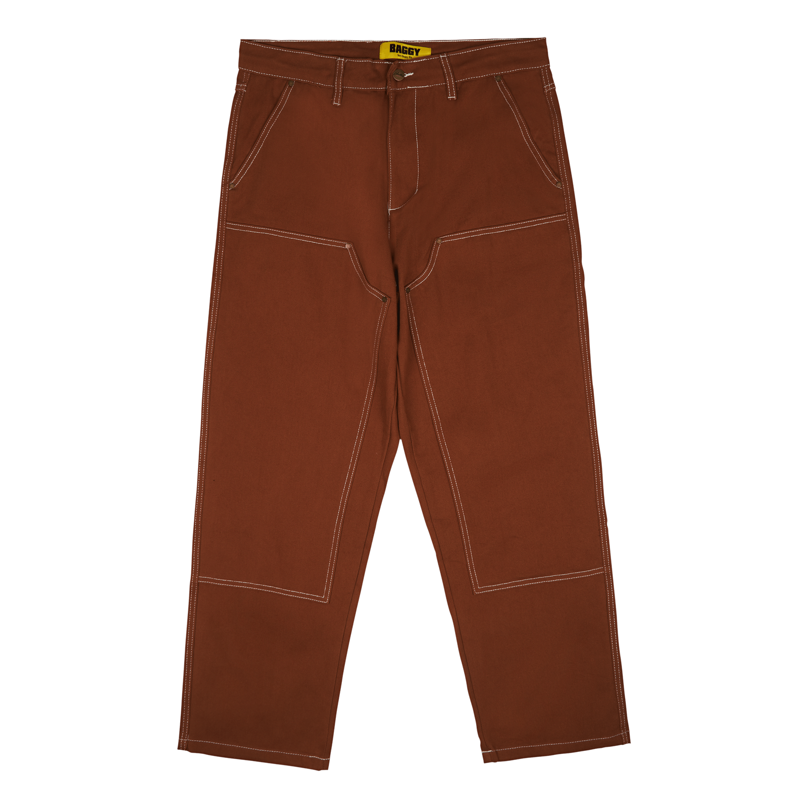 Double Knee Pants Brown