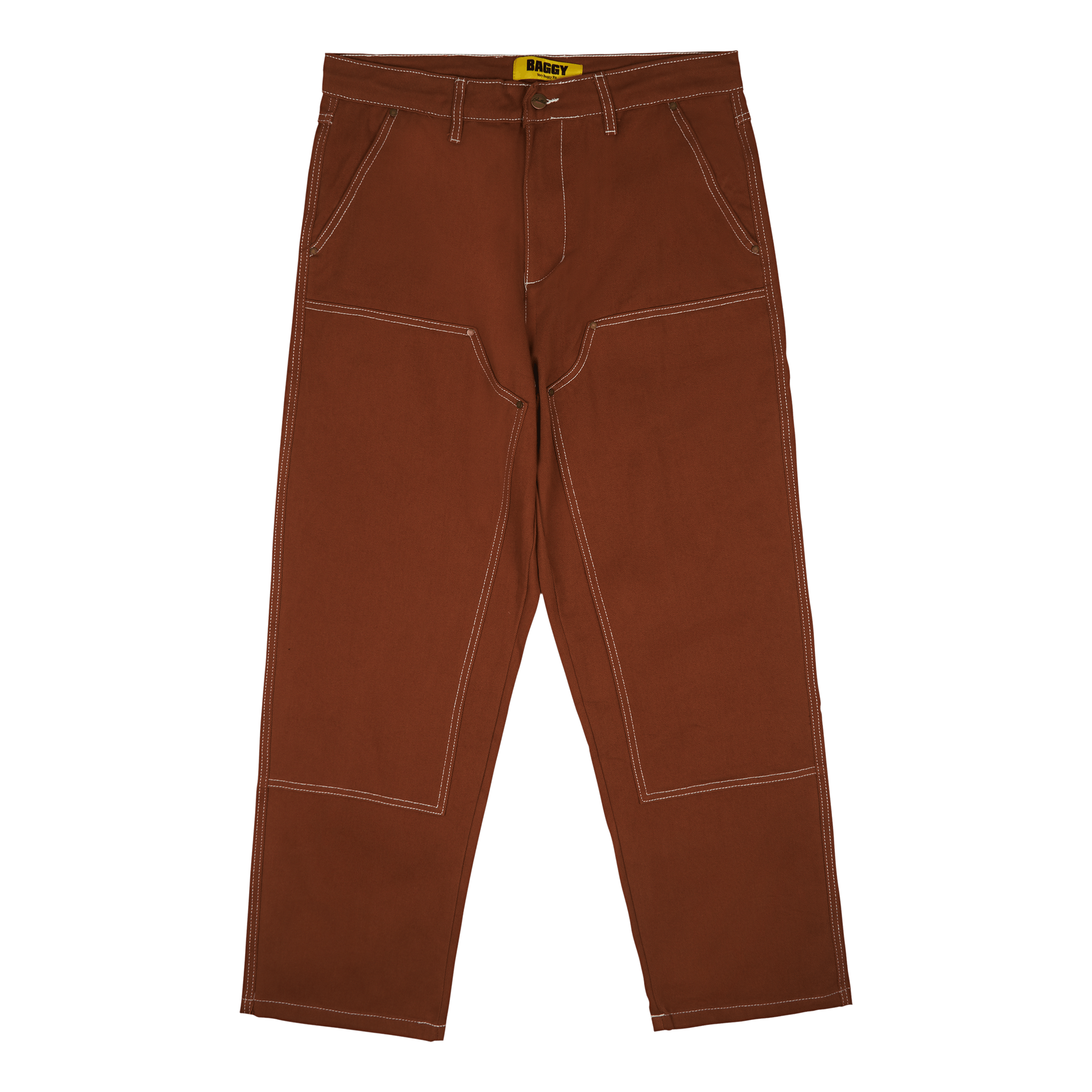 Double Knee Pants Brown