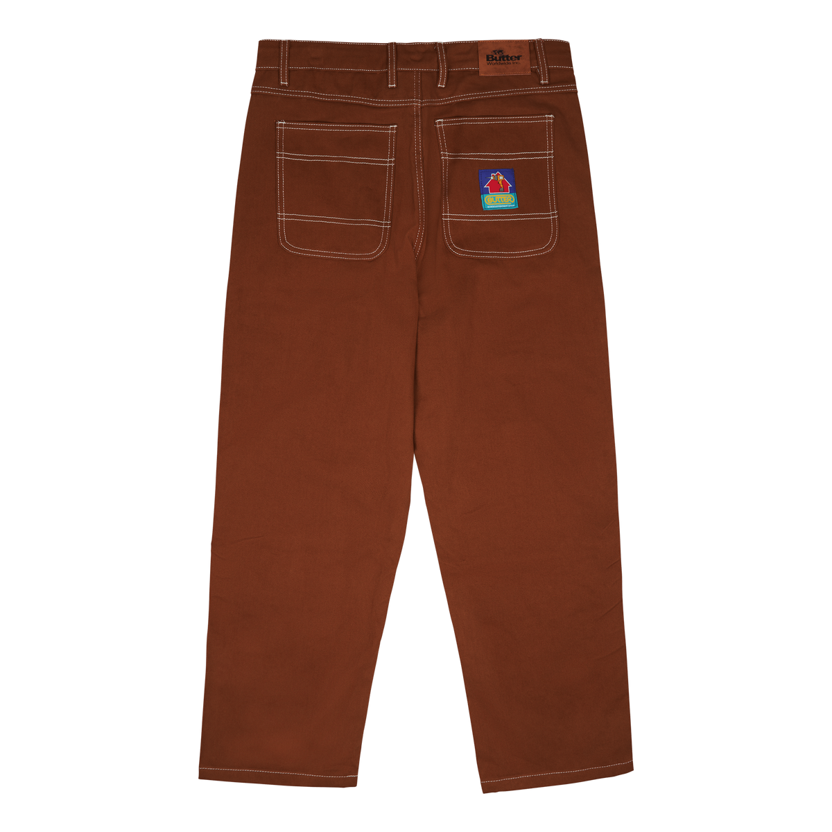 Double Knee Pants Brown