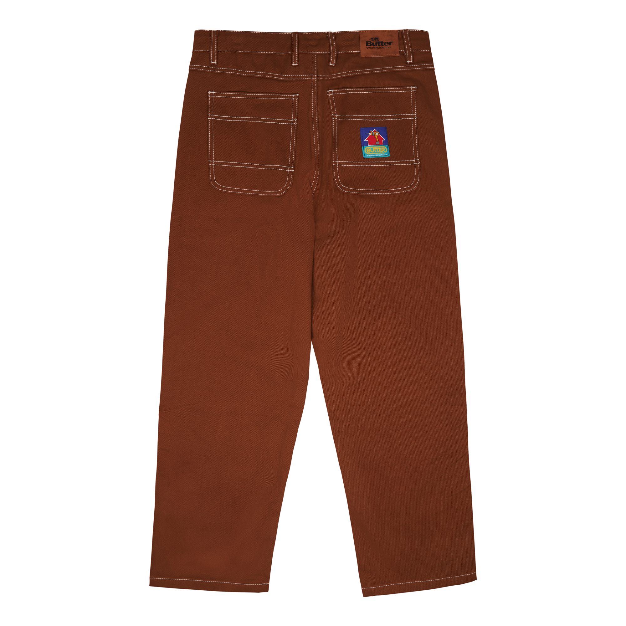 Double Knee Pants Brown