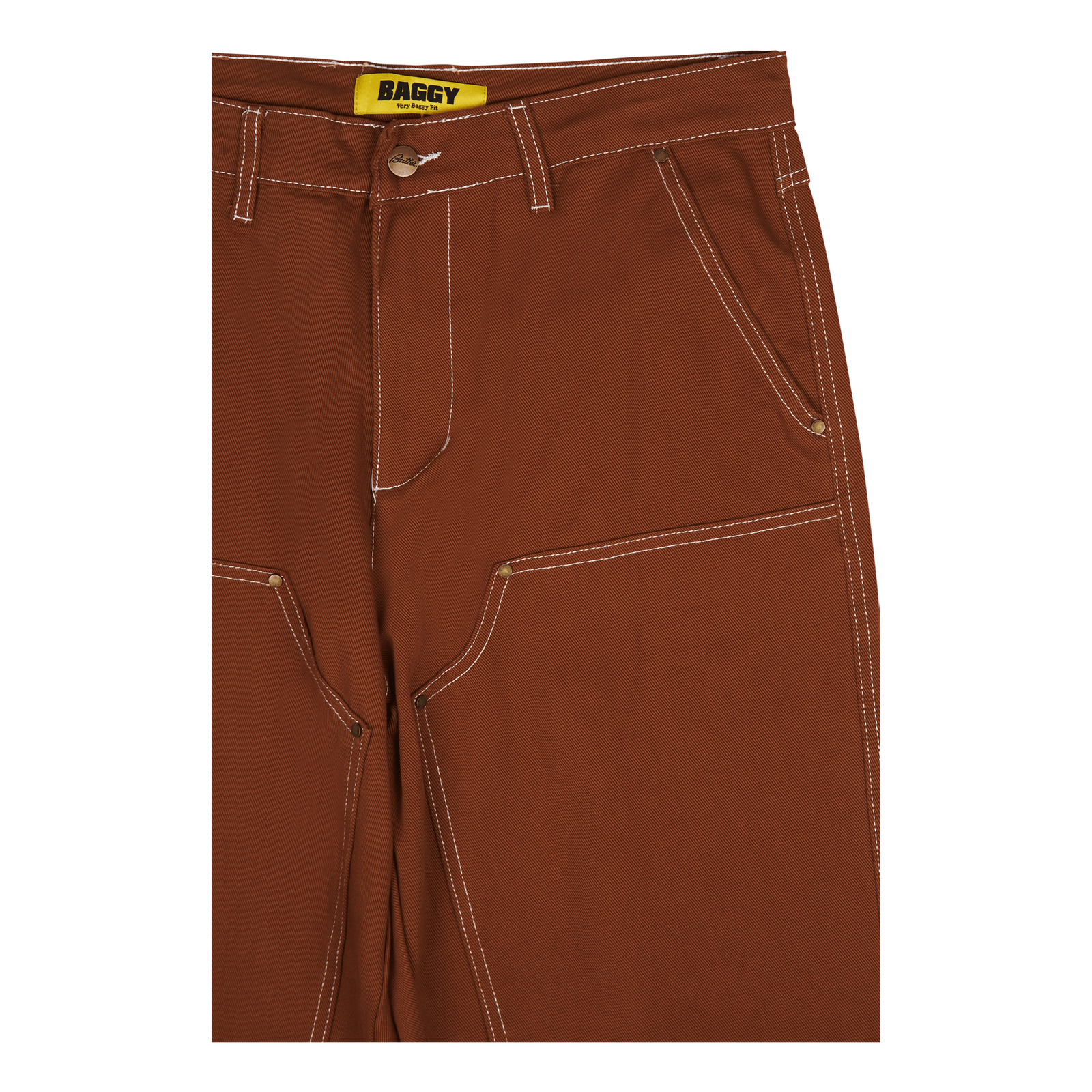 Double Knee Pants Brown