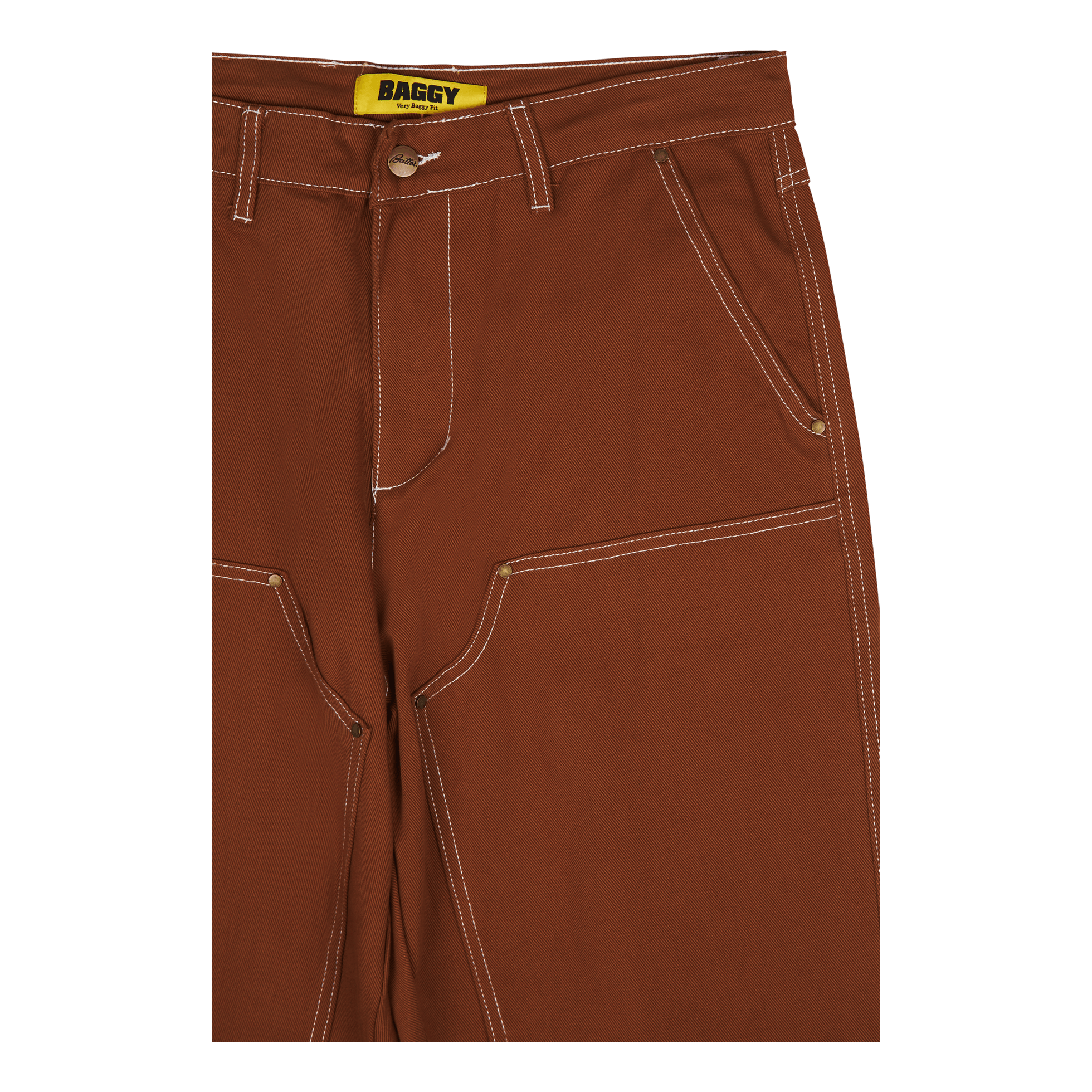 Double Knee Pants Brown