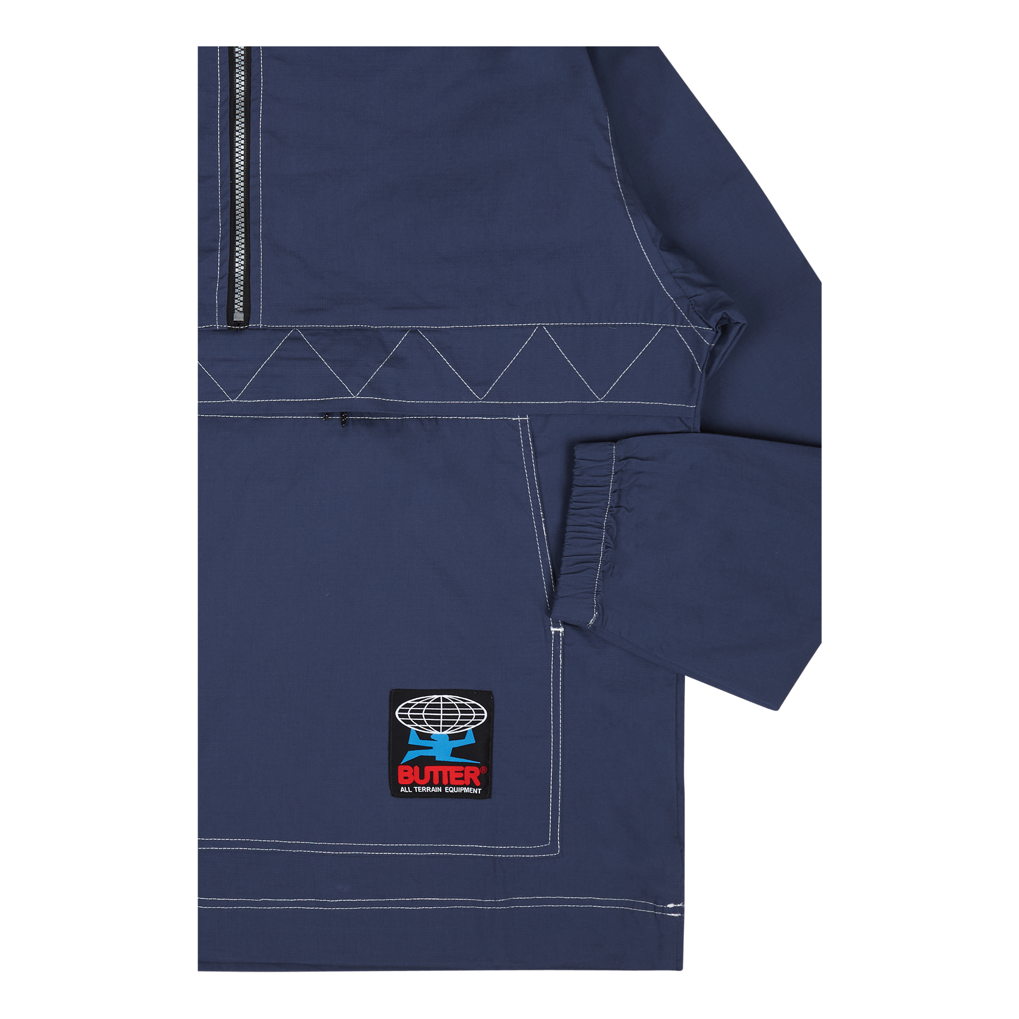 Terrain Contrast Stitch Jacket Navy
