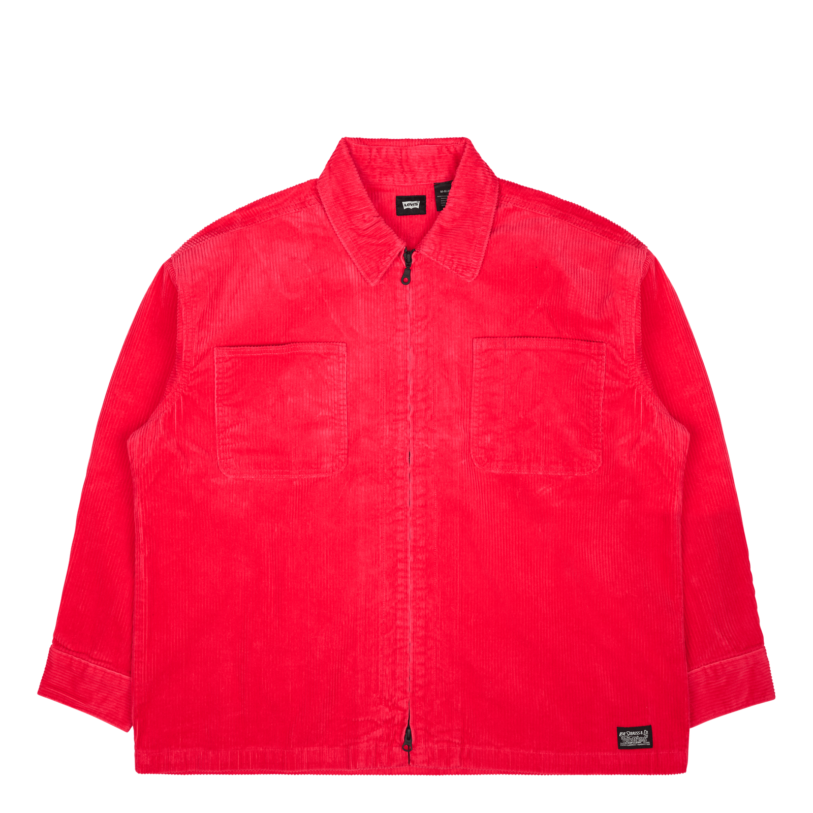 Skate Cord Coat Red