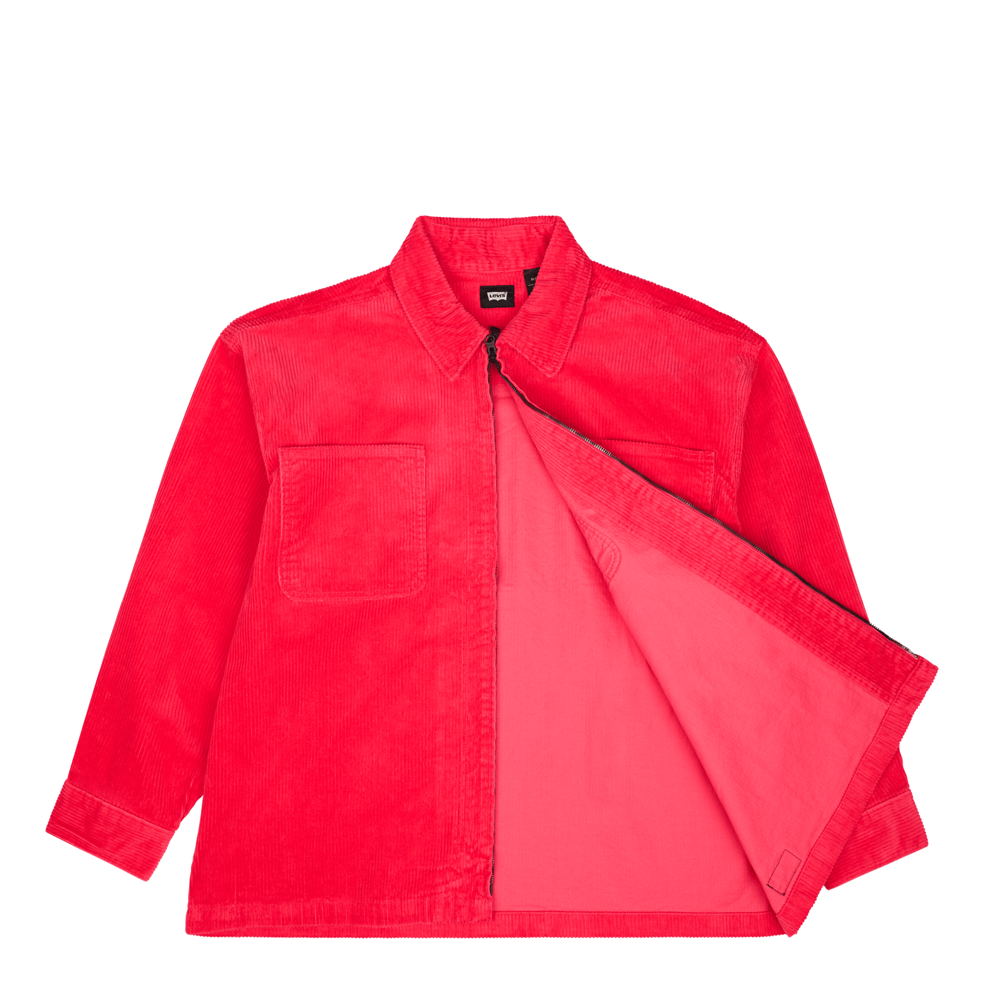 Skate Cord Coat Red