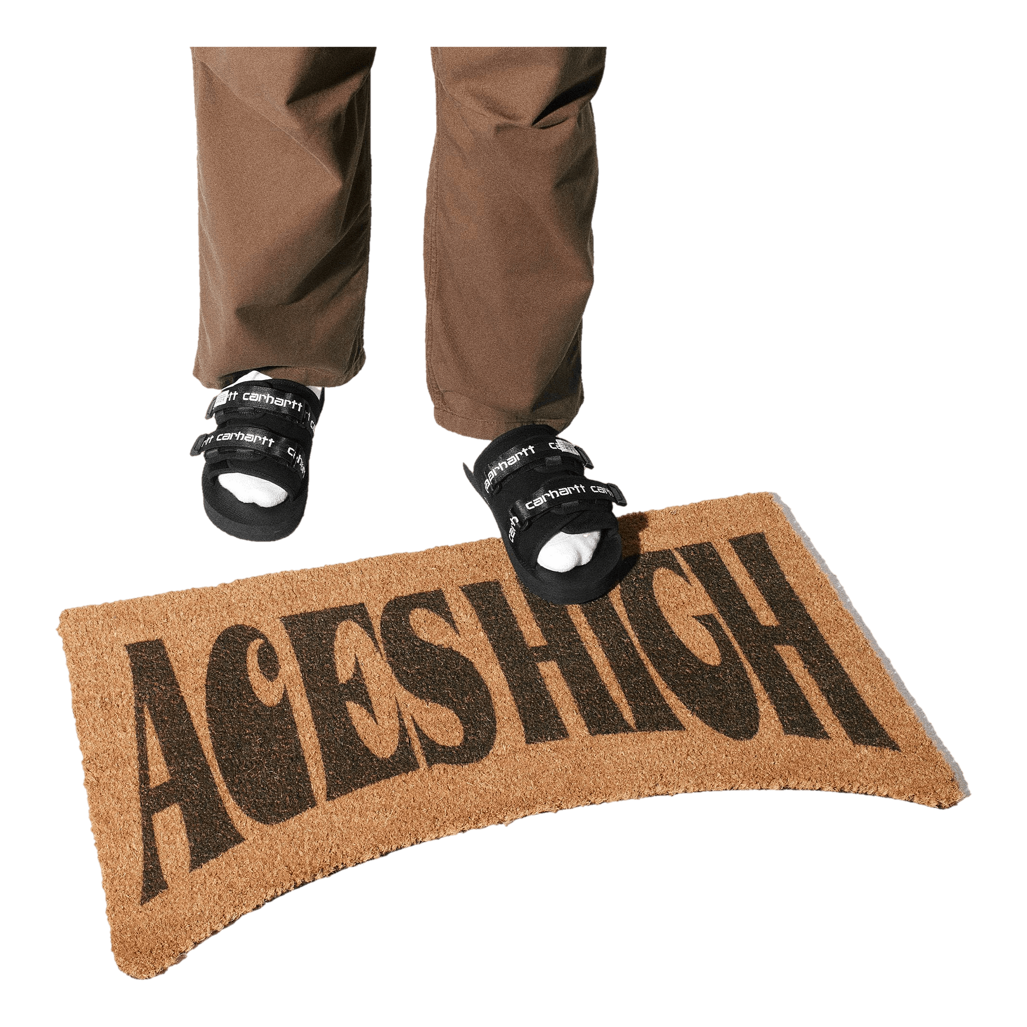 Aces Door Mat Natural / Black