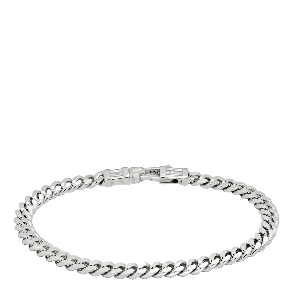 Curb Bracelet L Silver