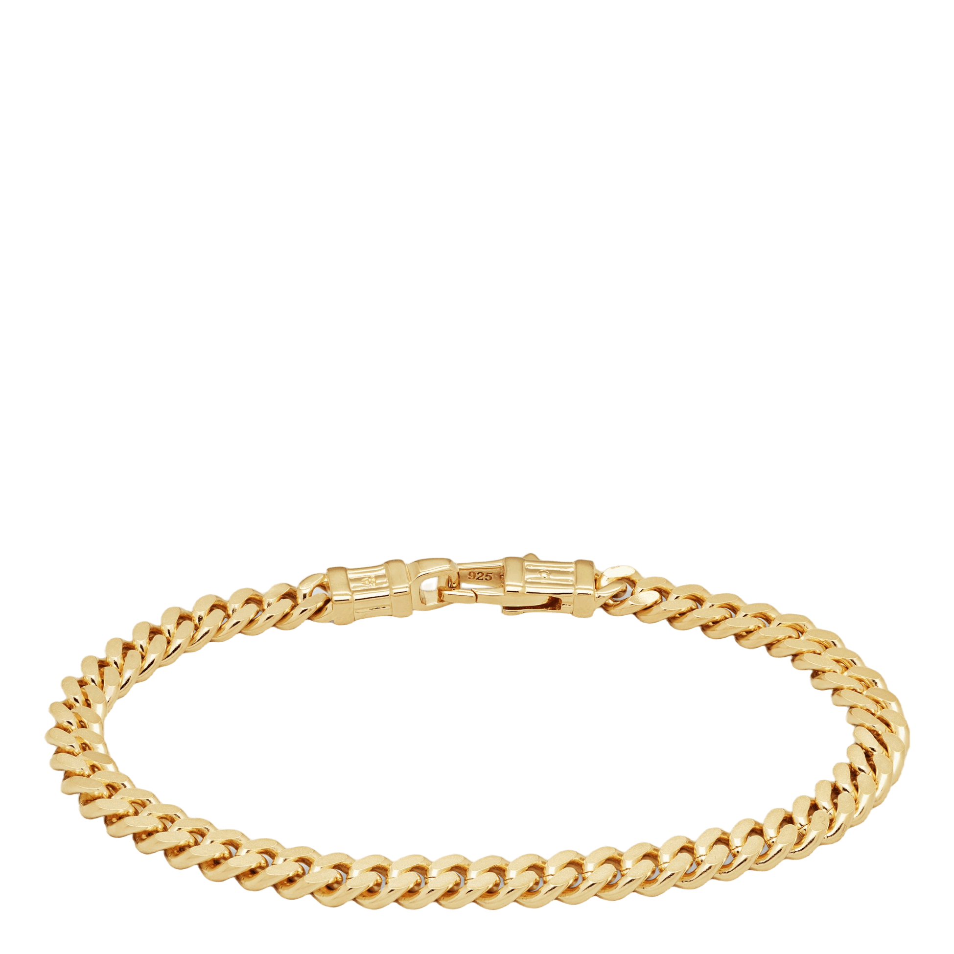 Curb Bracelet L Gold Gold