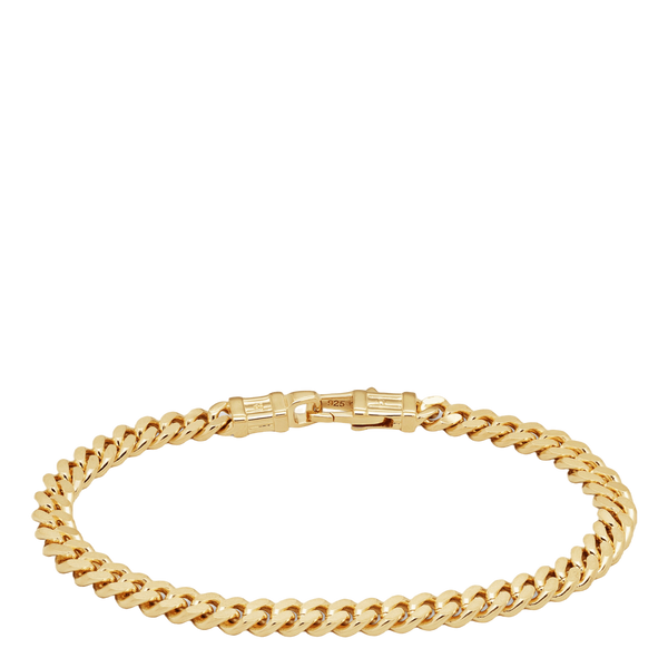 Tom Wood Curb Bracelet L Gold | Caliroots.com