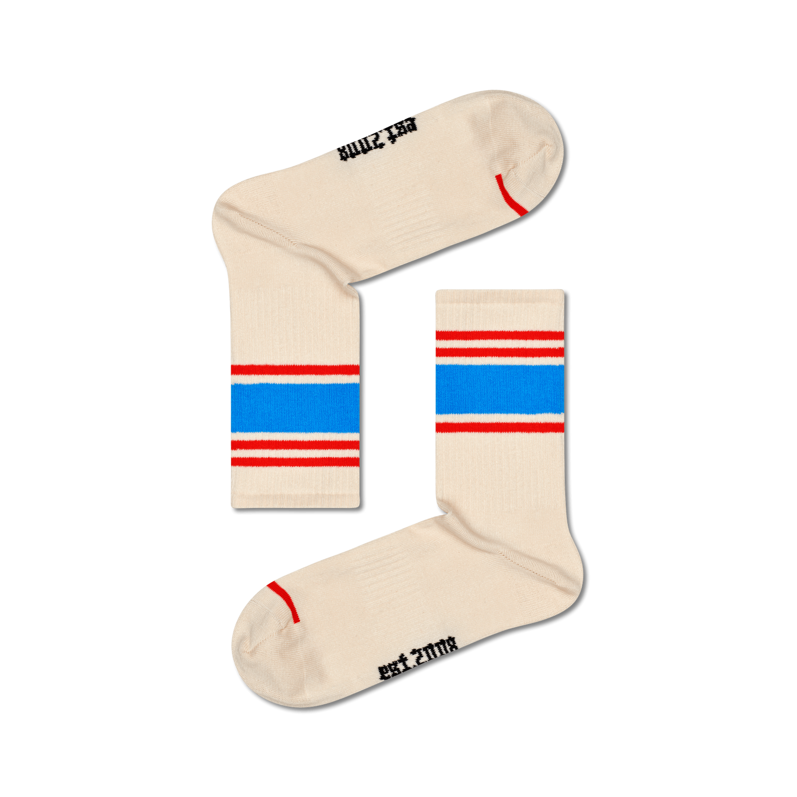 Blocked Stripe 3/4 Crew Sock 1700