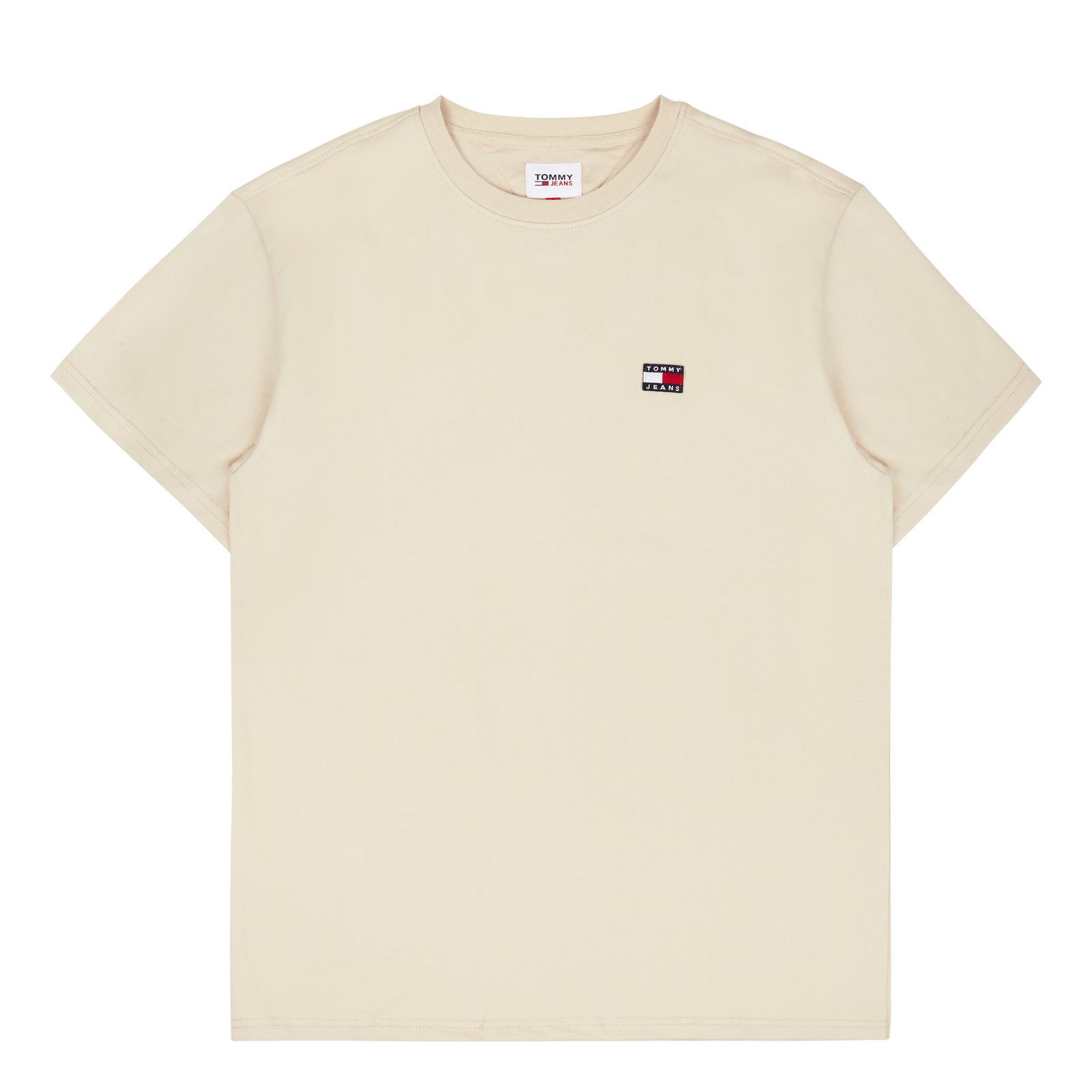 Tjm Clsc Tommy Xs Badge Tee Beige