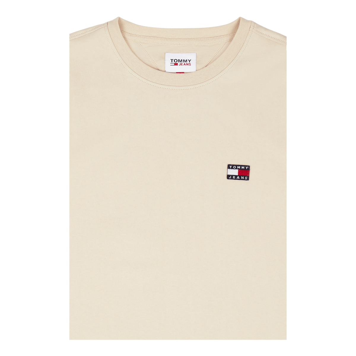 Tjm Clsc Tommy Xs Badge Tee Beige