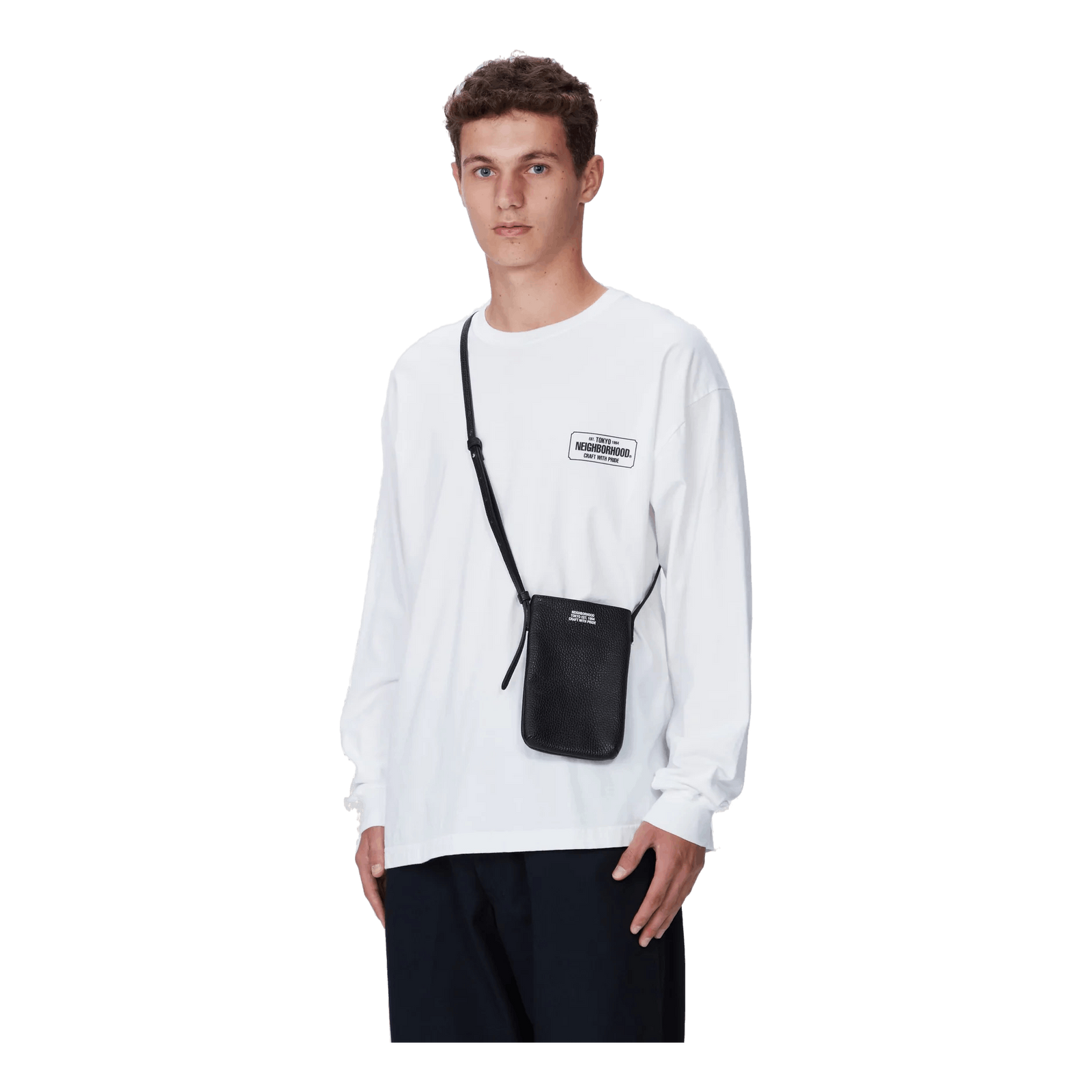 Leather Sacoche . Cl Bk