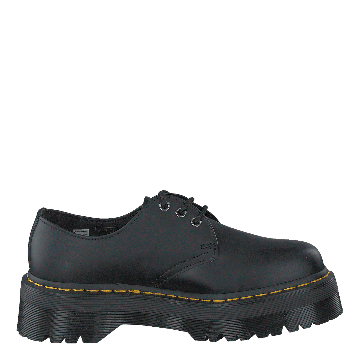 1461 Quad Black Polished Smoot Black