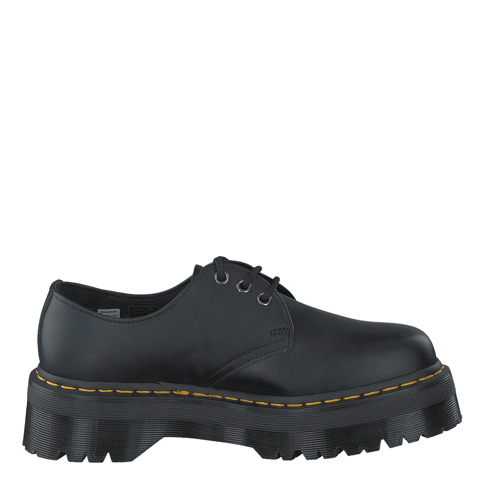 1461 Quad Black Polished Smoot Black