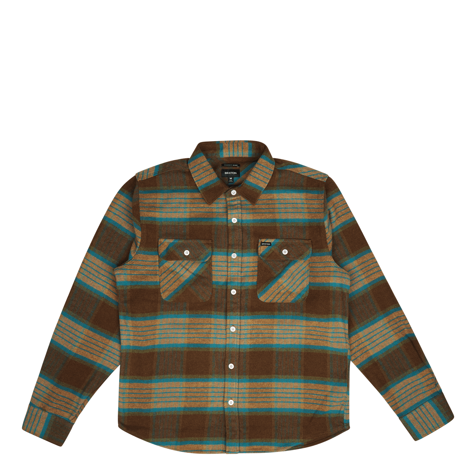 Men's Brushed Flannel Shirt in Burnt Henna Orange